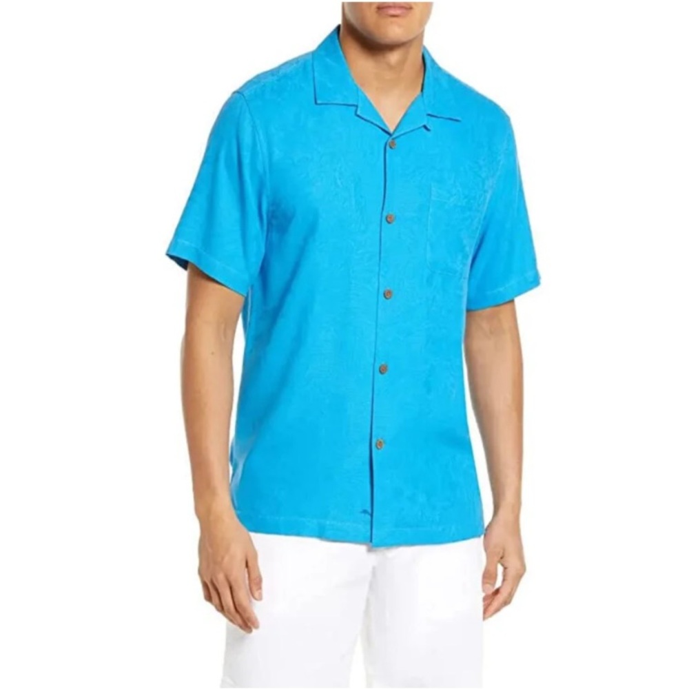 Tommy Bahama Blue Casual Button Down Shirt